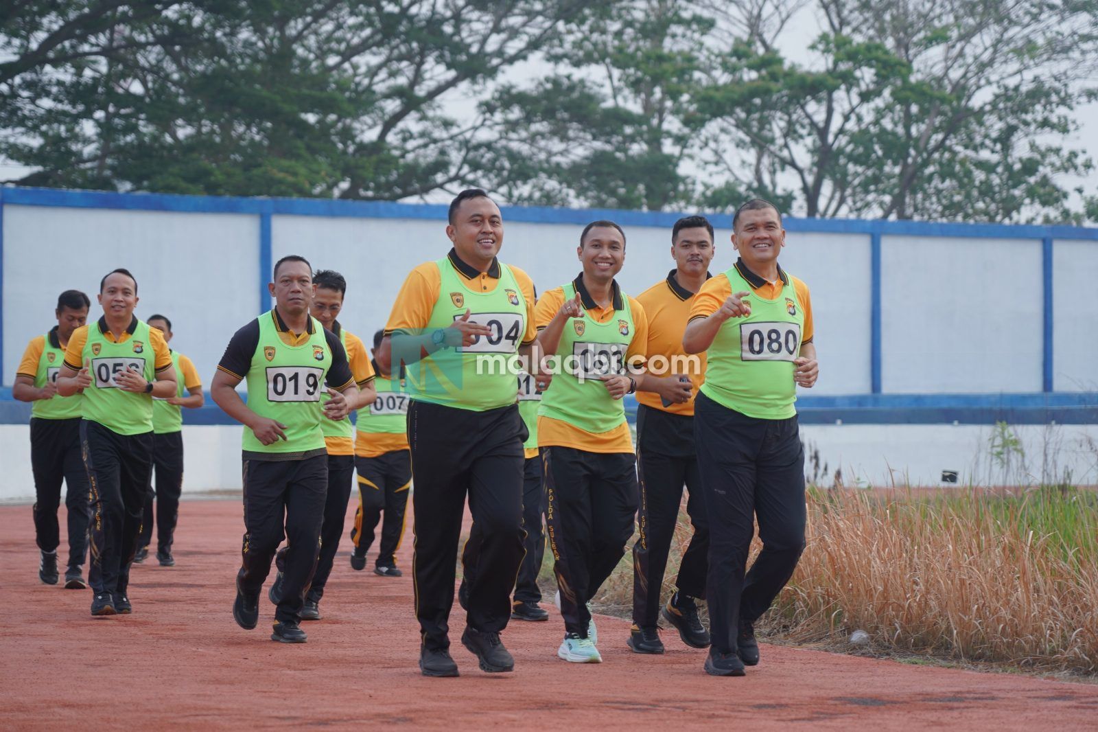 Kapolda Bersama PJU Lainnya Ikuti Tes Kesamaptaan di Stadion Manakarra